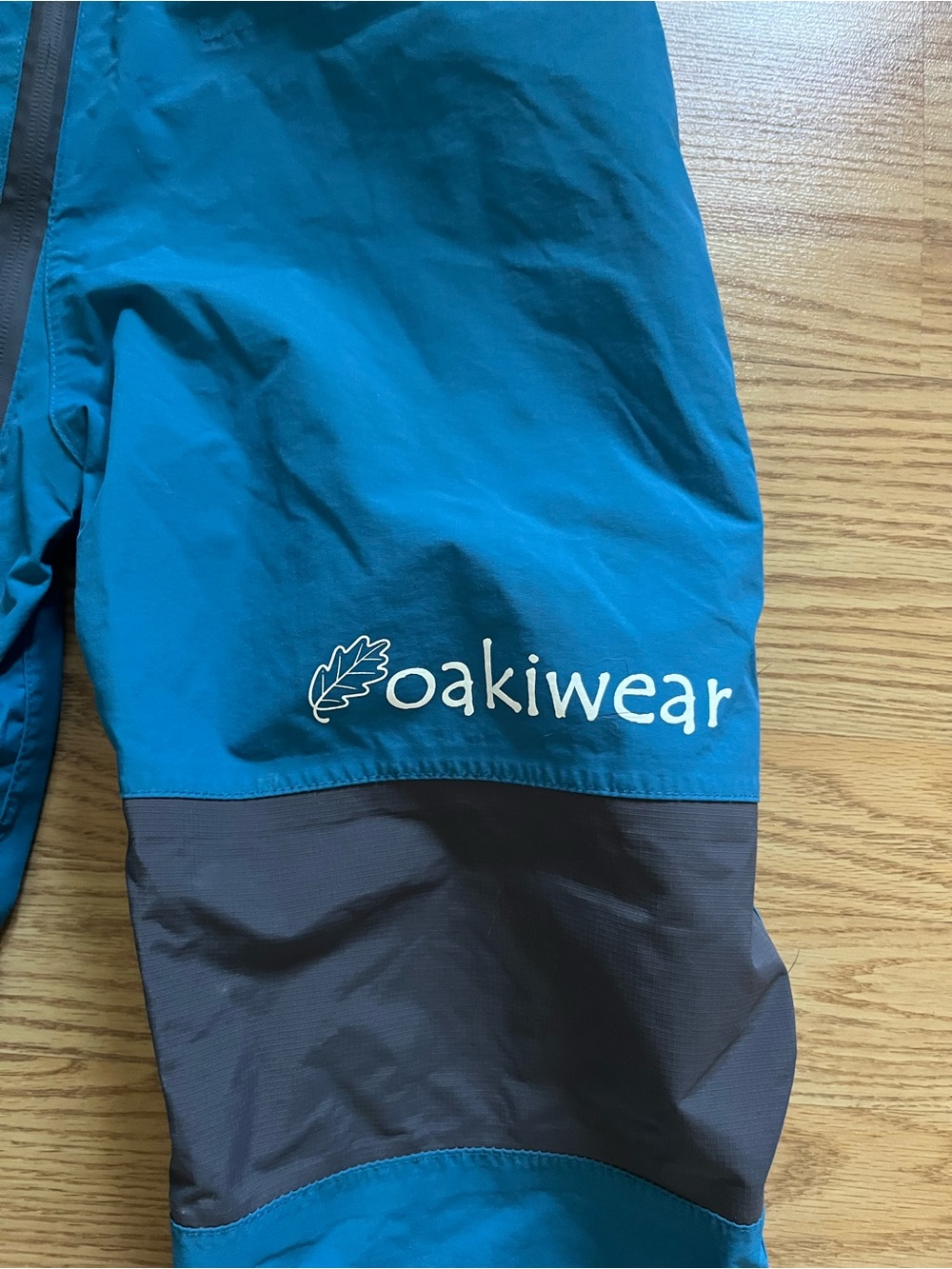 Oakiwear Teal Kids Waterproof One-Piece Trail Suit- Waterproof size 5 - Picture 2 of 4